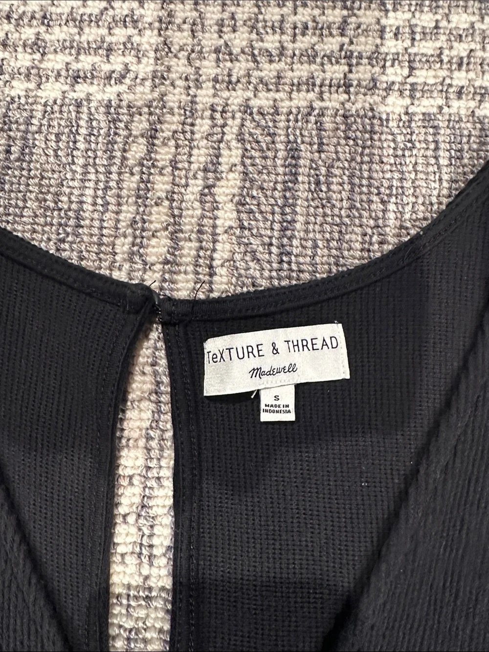 Madewell Texture & Thread Jacquard Keyhole Jumpsuit